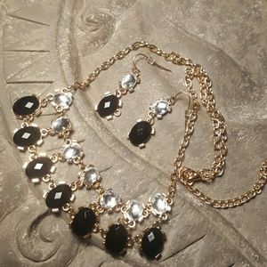 Necklace with matching earrings